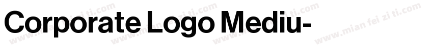 Corporate Logo Mediu字体转换
